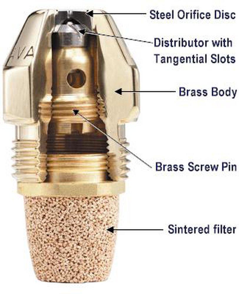 Delavan 1.50 GPH 80° B Solid Oil Burner Nozzle - Model 00150-80B1, New