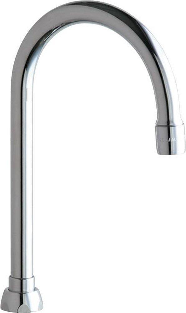 Chicago Faucets Polished Chrome Rigid or Swing Gooseneck Spout 