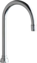 Chicago Faucets Polished Chrome Rigid or Swing Gooseneck Spout 