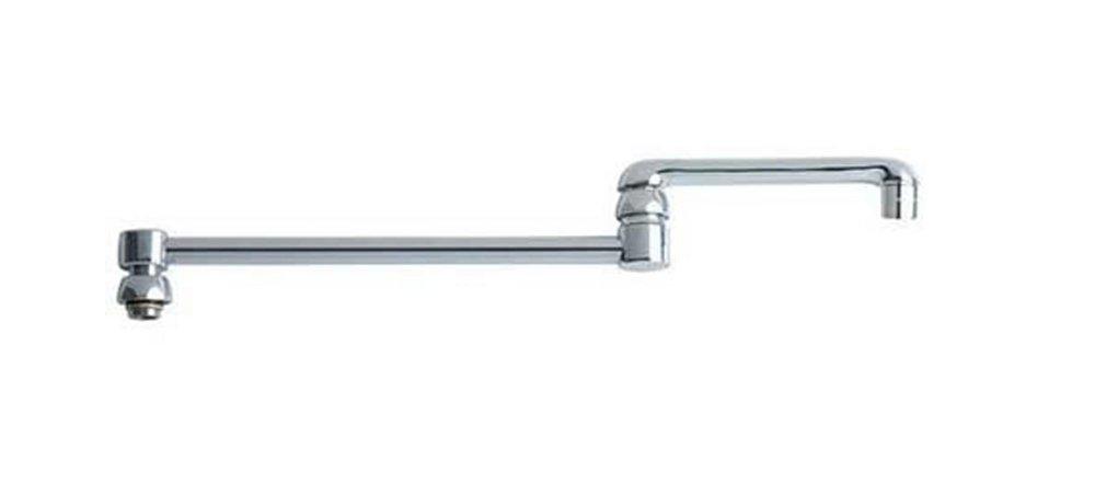 Chicago Faucets Polished Chrome 2.2 gpm Double Joint Swing Spout 