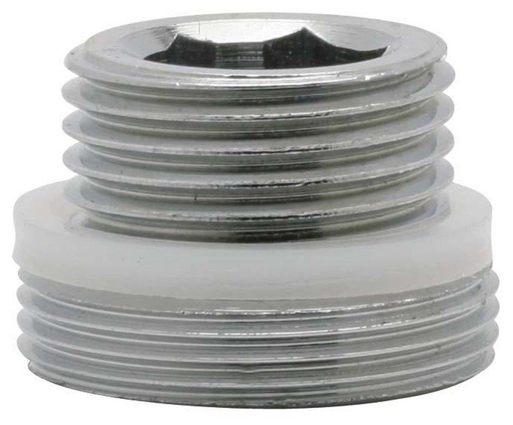 Chicago Faucets Polished Chrome NPSM Male x UNS Male Reducing Brass Adapter 