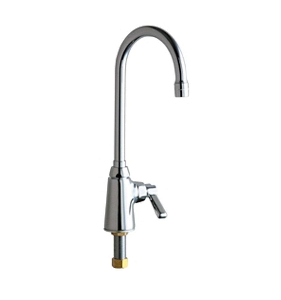 Chicago Faucets Polished Chrome 2.2 gpm 1-Hole Kitchen Sink Faucet 