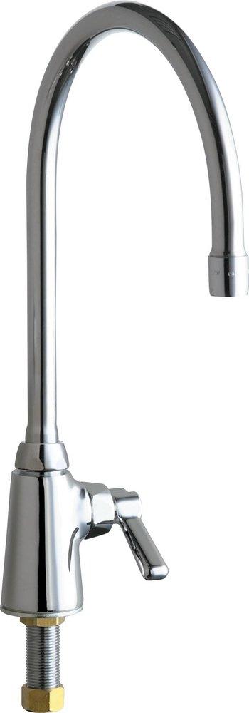 Chicago Faucets Polished Chrome Single Handle Lever Handle Bar Faucet 