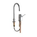 Chicago Faucets Polished Chrome Single Handle Lever Deck Mount Service Faucet 