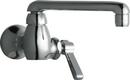 Single Lever Handle Wall Mount Service Faucet in Polished Chrome
