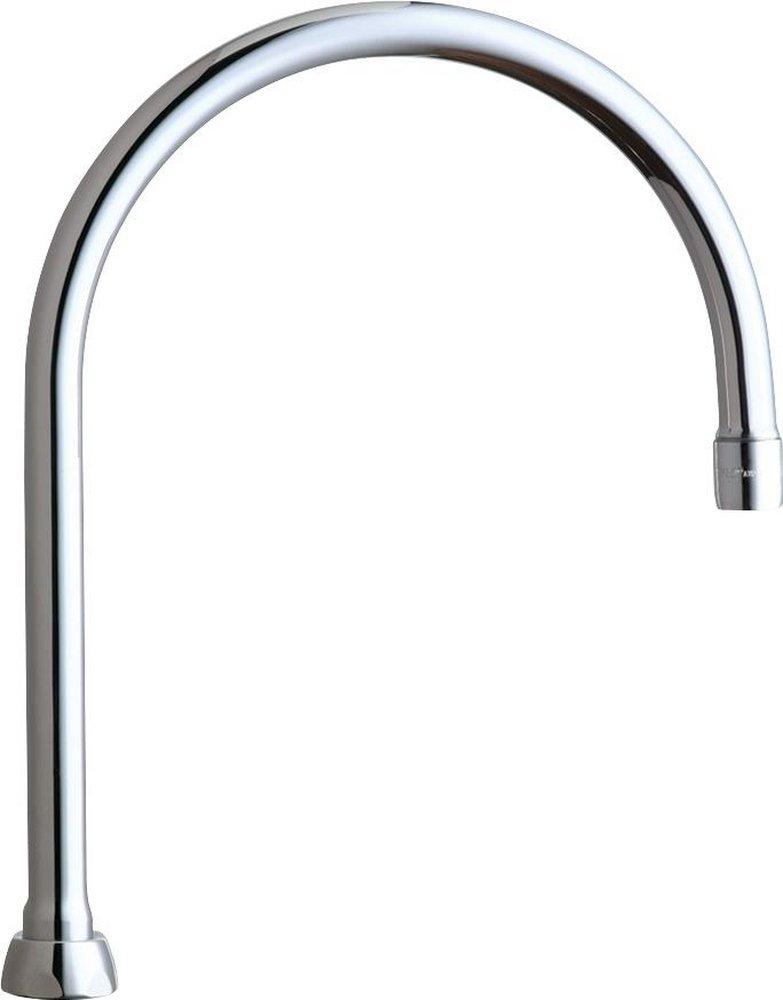 Chicago Faucets Polished Chrome Gooseneck Spout 