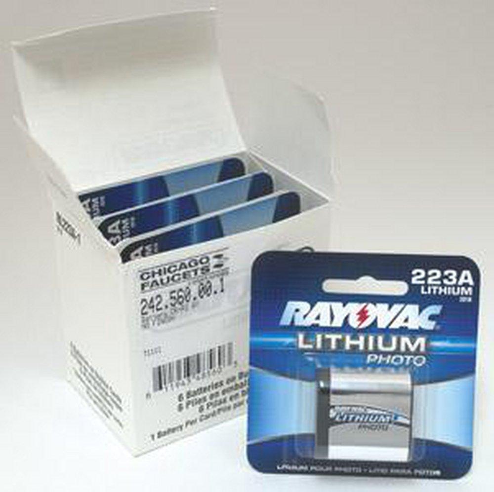 Chicago Faucets Battery (Pack of 6) 