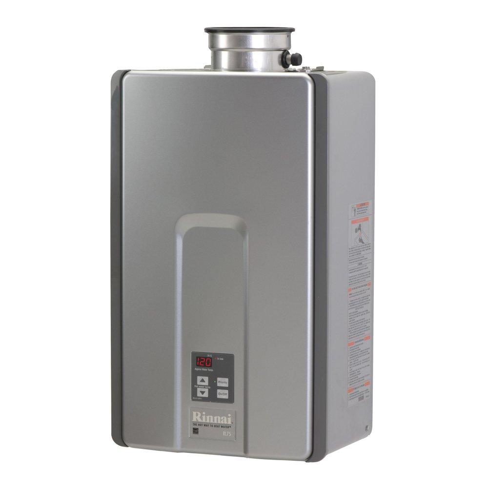 Rinnai 180 MBH Indoor Non-Condensing 76W Tankless Water Heater 