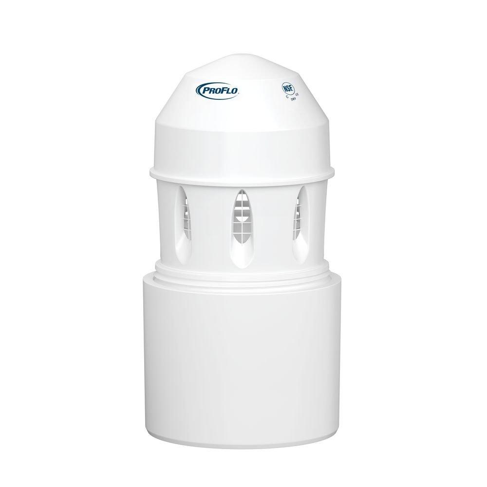 PROFLO&reg; White 500 DFU Air Admittance Valve with PVC Adapter 