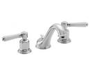California Faucets PVD Polished Nickel Widespread Bathroom Sink Faucet with Double Lever Handle 