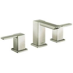 Two Handle Widespread Bathroom Sink Faucet in Brushed Nickel