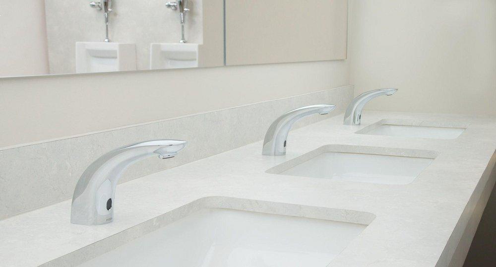 Moen Chrome No Handle Sensor Bathroom Sink Faucet 