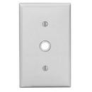 LEVITON White 1-Gang Standard Size Telephone or Cable Wall Plate 