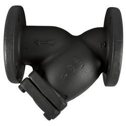 6 x 6 x 6 in. 125# Cast Iron Flanged Perforated Wye Strainer with Plug