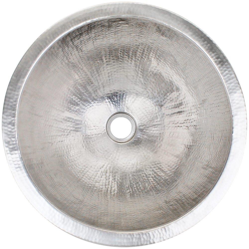 Linkasink Satin Nickel 16 X 8 Large Round Copper SINK Satin 