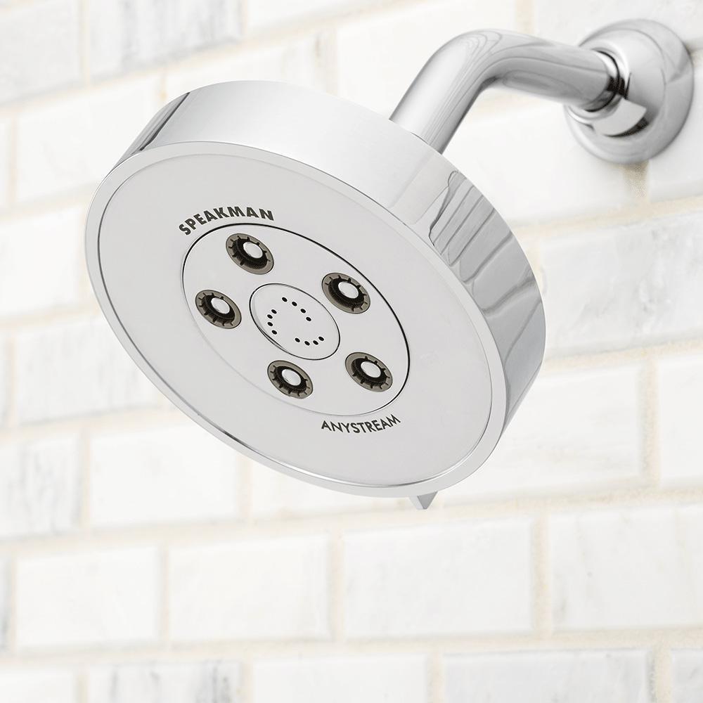 Speakman Polished Chrome Multi Function Combination, Full and Massage Showerhead 