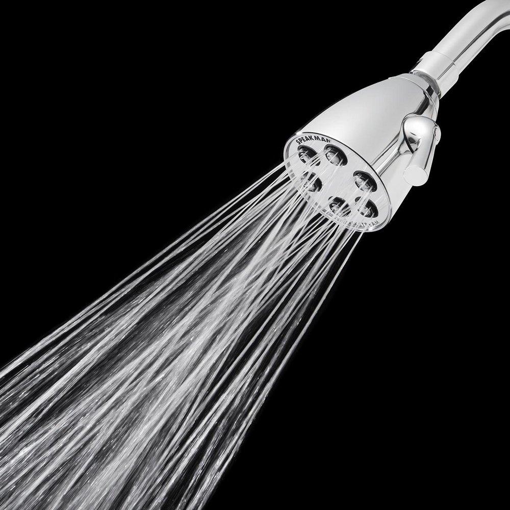 Speakman Polished Chrome Multi Function Flood, Full and Rain Showerhead 