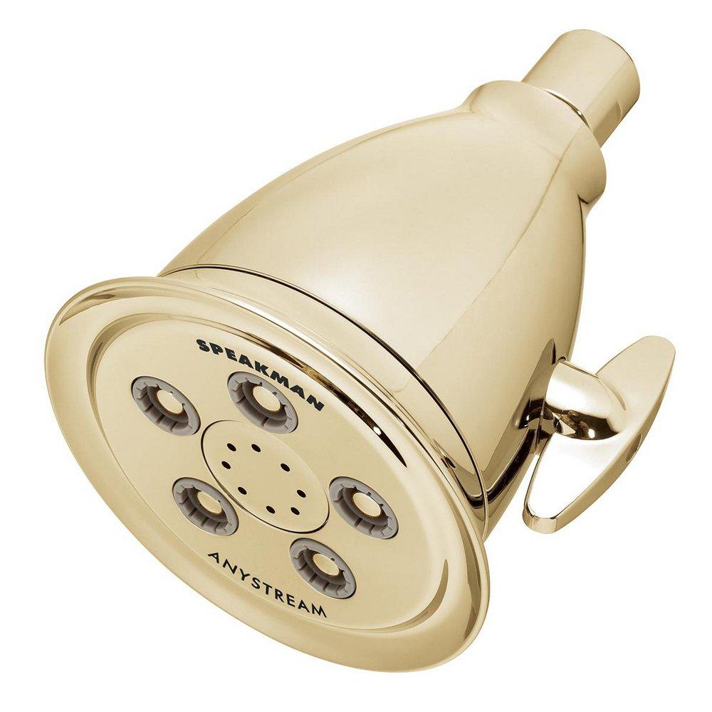 Speakman Polished Brass Multi Function Intense, Massage and Combination Showerhead 