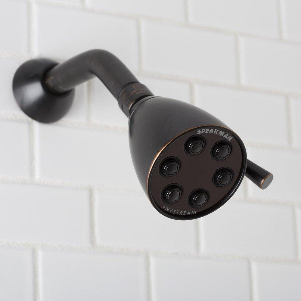 Speakman Oil Rubbed Bronze Multi Function Flood, Full and Rain Showerhead 