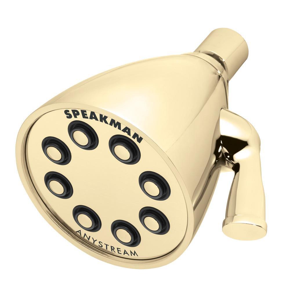 Speakman Polished Brass Multi Function Intense, Rain and Flood Showerhead 