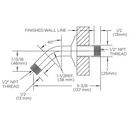 Speakman Brushed Nickel Shower Arm and Flange 