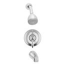 2 gpm Wall Mount Tub and Shower Faucet with Single Lever Handle in Polished Chrome