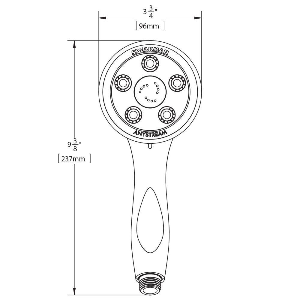 Speakman Brushed Nickel Multi Function Hand Shower 