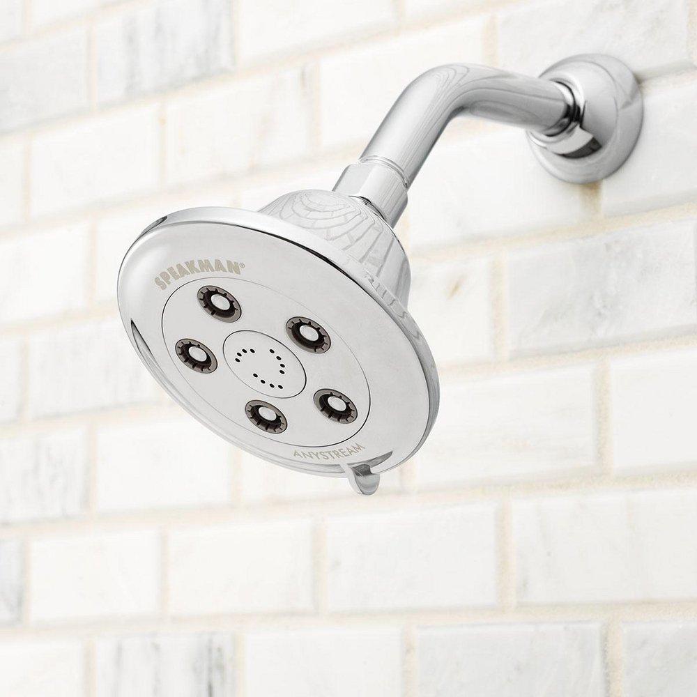 Speakman Polished Chrome 2.5 gpm Multifunction Wall Mount Showerhead 