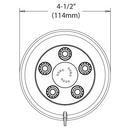 Speakman Polished Chrome 2.5 gpm Multifunction Wall Mount Showerhead 