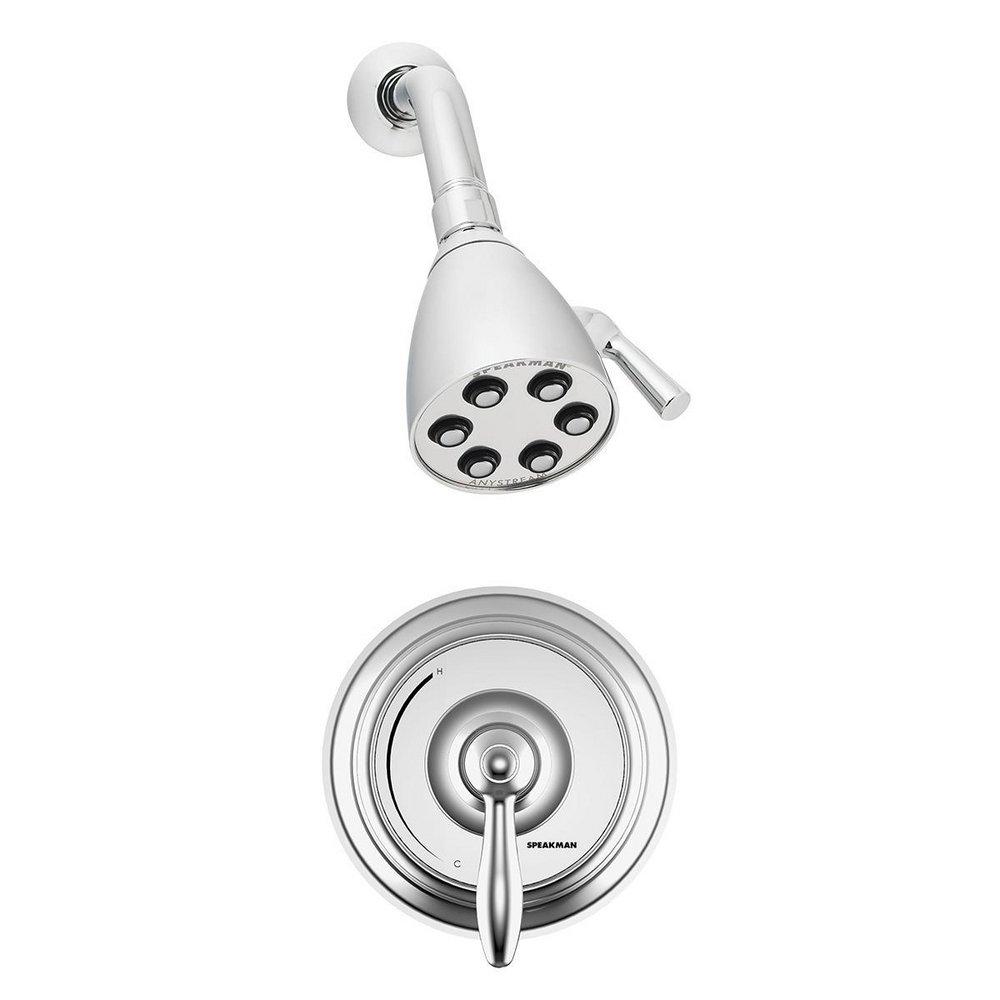 Speakman Polished Chrome Two Handle Single Shower Faucet 
