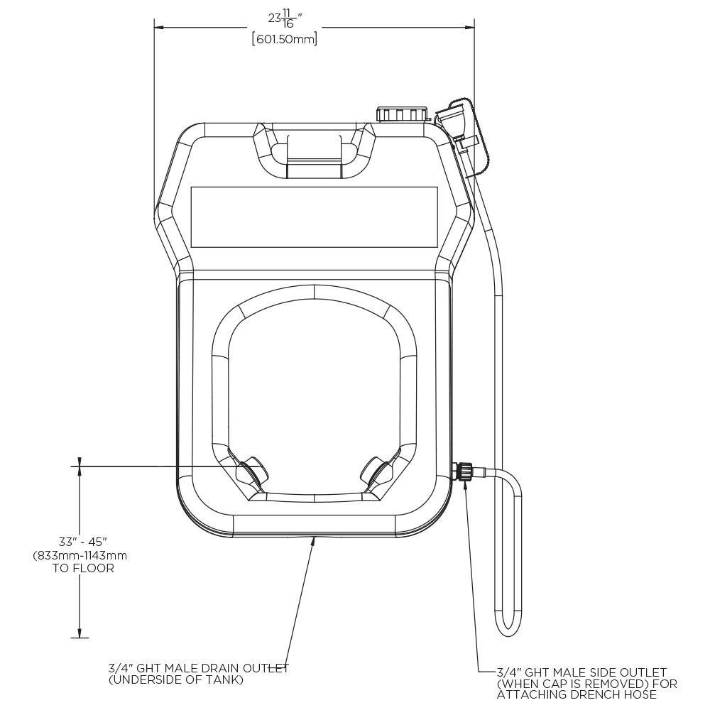 Speakman Blue Portable Eye Wash Station 