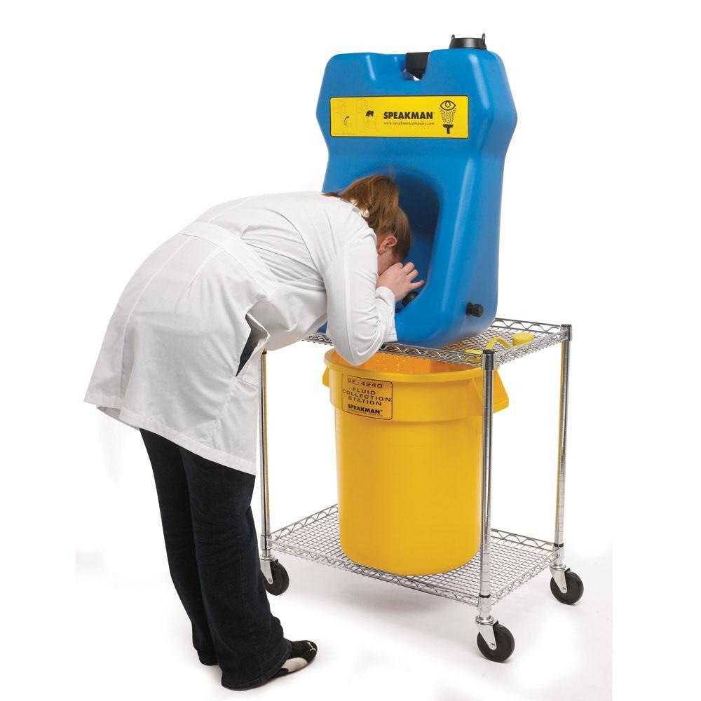 Speakman Blue Portable Eye Wash Station 