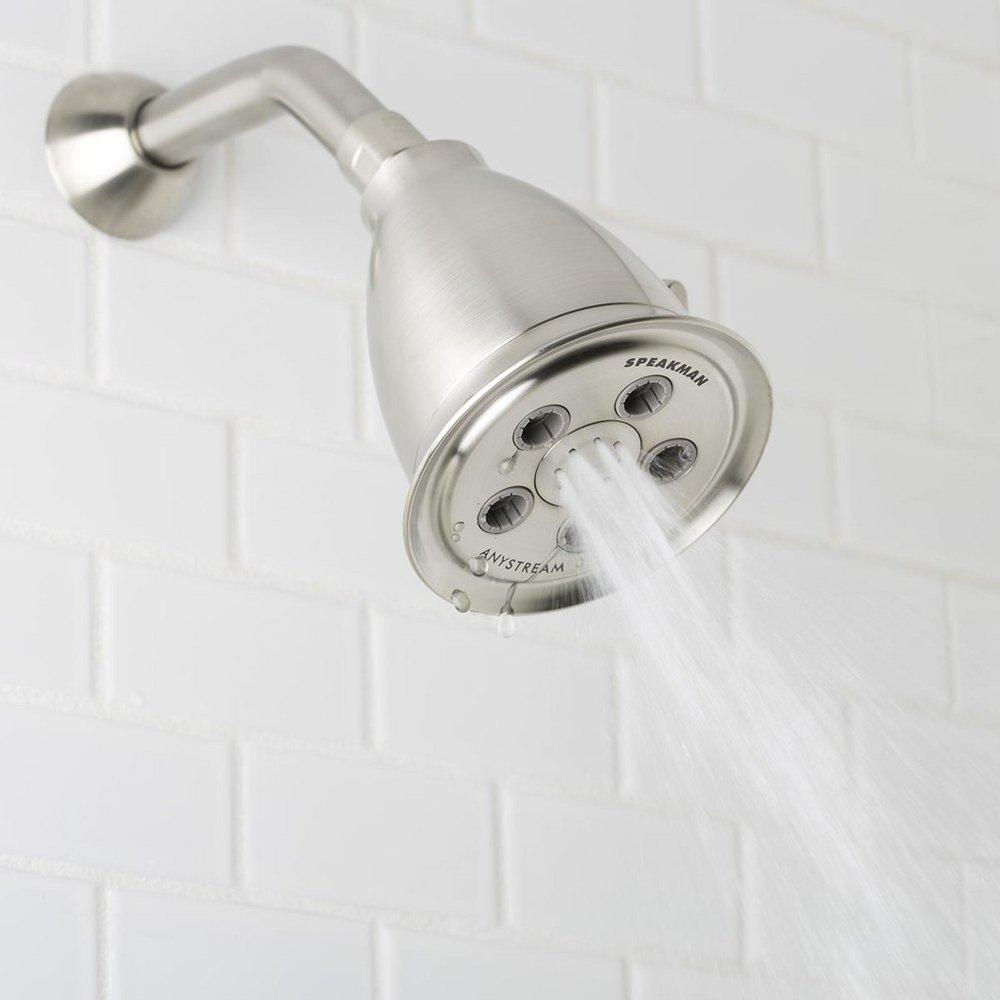 Speakman Brushed Nickel Multi Function Intense, Massage and Combination Showerhead 