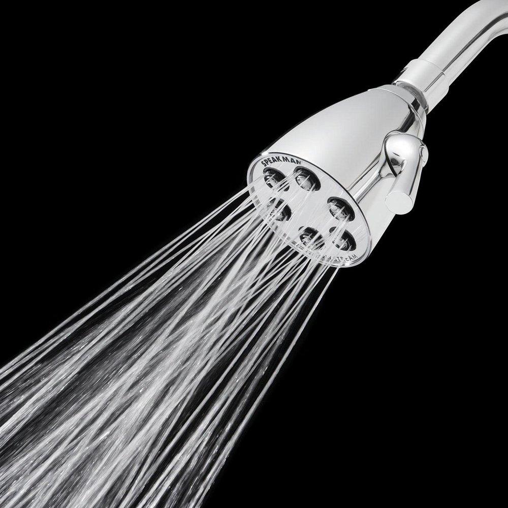 Speakman Polished Chrome Multi Function Flood, Full and Rain Showerhead 