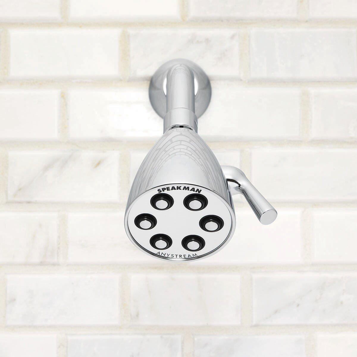 Speakman Polished Chrome Multi Function Flood, Full and Rain Showerhead 