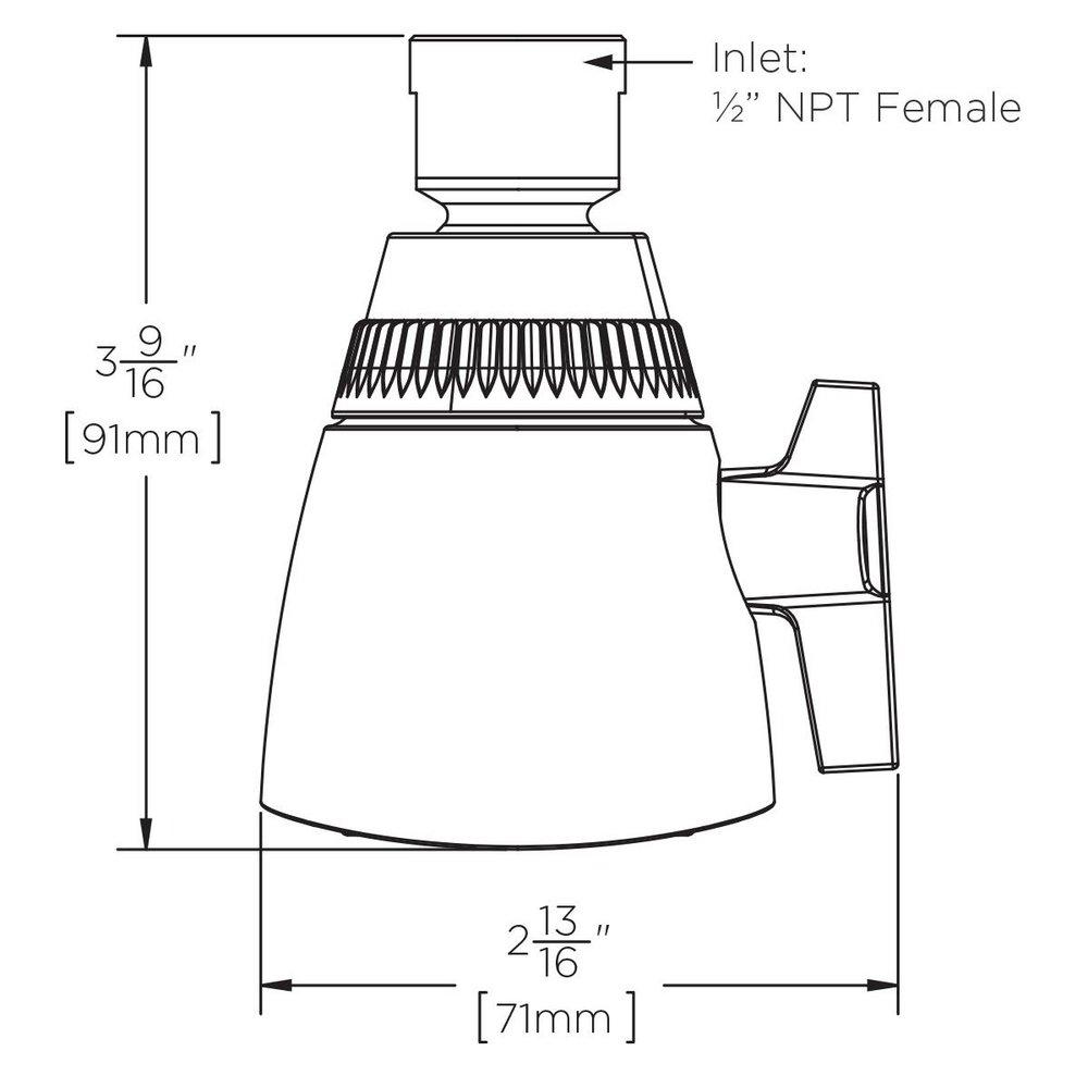 Speakman Polished Chrome Multi Function Intense, Full and Drench Showerhead 