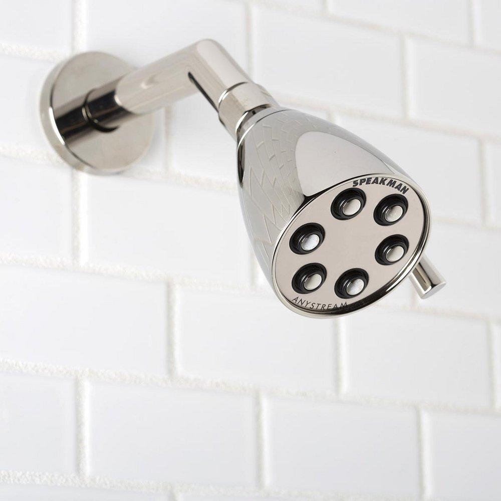 Speakman Polished Nickel Multi Function Flood, Full and Rain Showerhead 