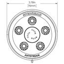 Speakman Brushed Nickel 2.5 gpm 3-Function Showerhead Only 