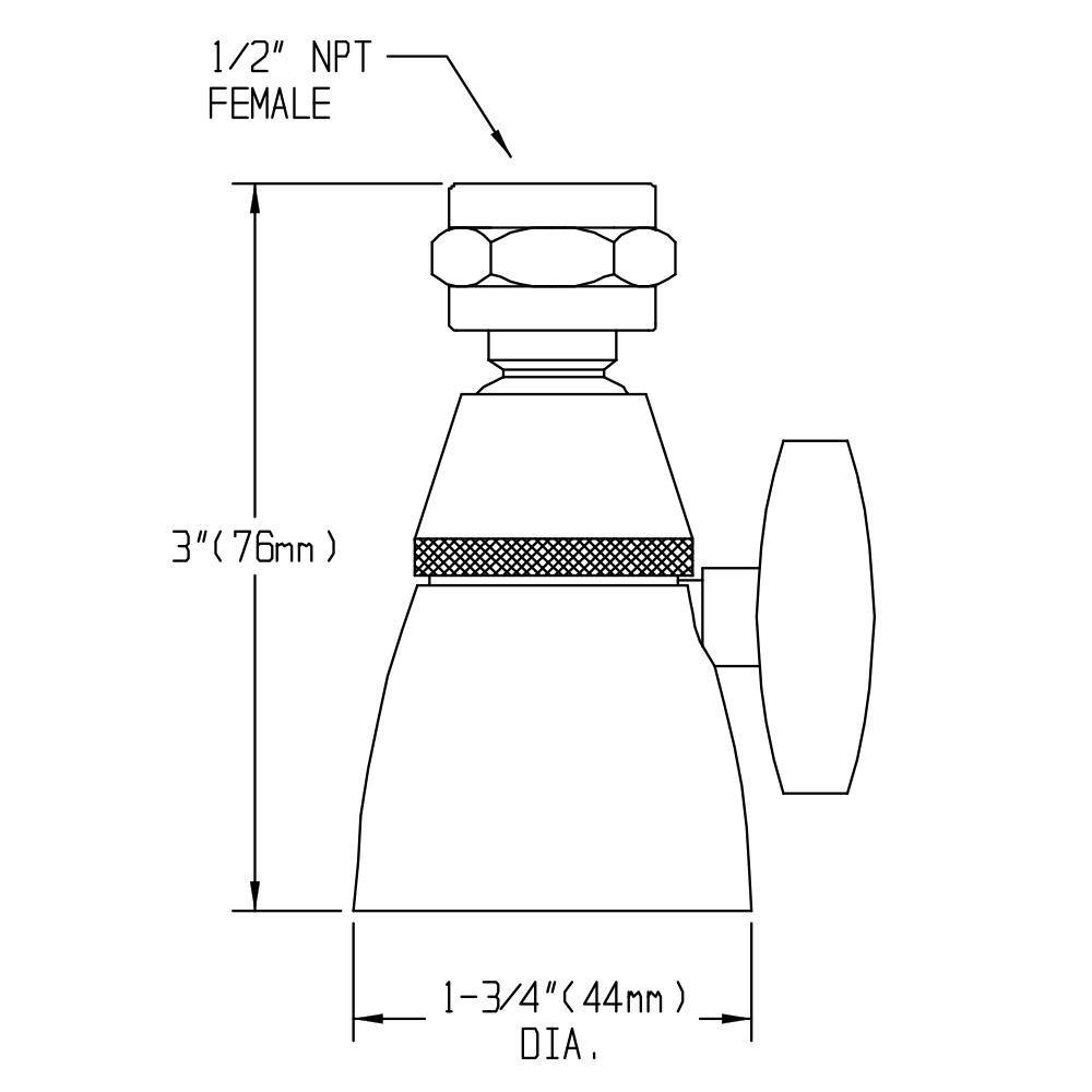 Speakman Polished Chrome Single Function Full Showerhead 