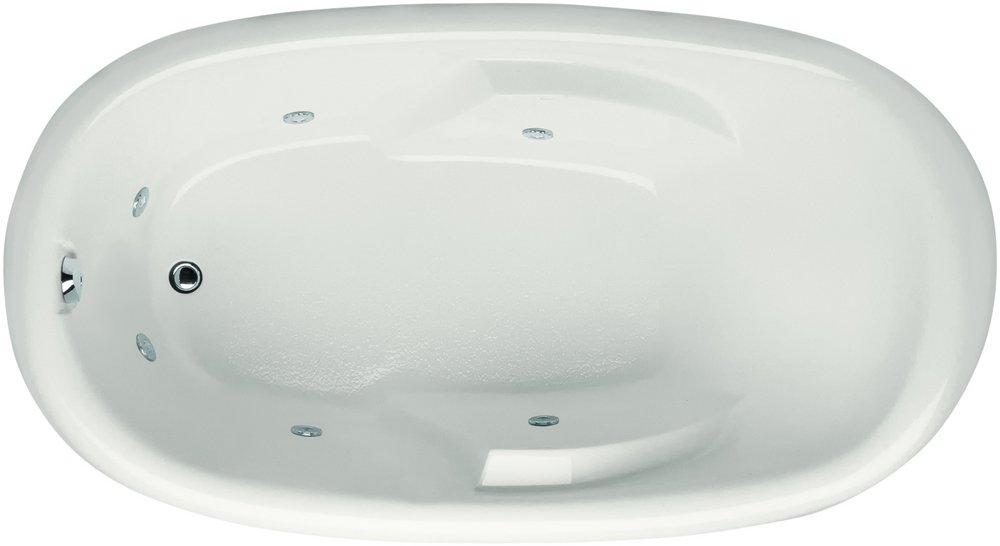 Hydro Systems Biscuit 66 x 40 in. Combo Drop-In Bathtub with End Drain 