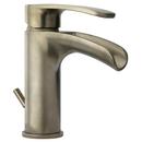 1.5 gpm 1-Hole Single Control Waterfall Bathroom Faucet with Single Lever Handle and Pop-Up Drain Assembly in Brushed Nickel