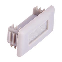 13/16 in. Straight PVC End Cap for B52 and B54 Channels