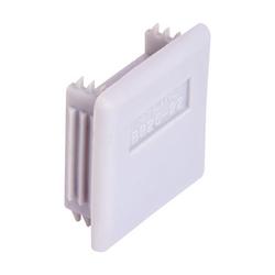 1-5/8 in. Straight PVC End Cap for B22 and B24 Channels