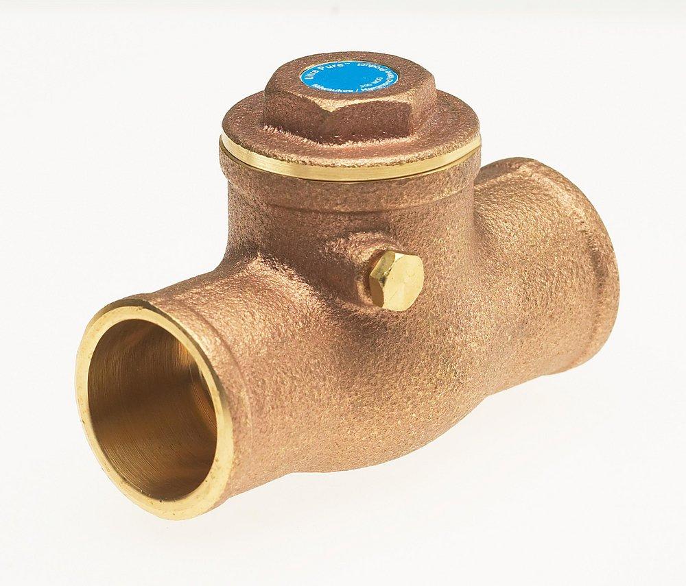 Milwaukee Valve Forged Brass Solder Swing Check Valve 