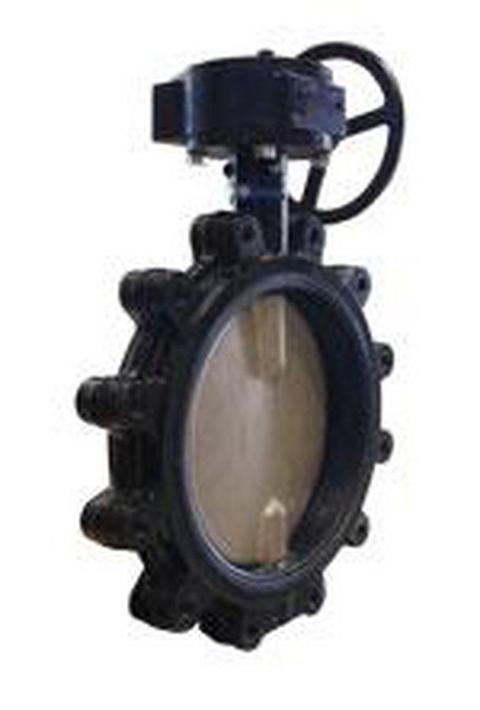 Milwaukee Valve Ductile Iron EPDM Gear Operator Handle Butterfly Valve 