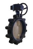 Milwaukee Valve Ductile Iron EPDM Gear Operator Handle Butterfly Valve 