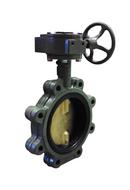 Milwaukee Valve Cast Iron Flanged EPDM Gear Operator Butterfly Valve 