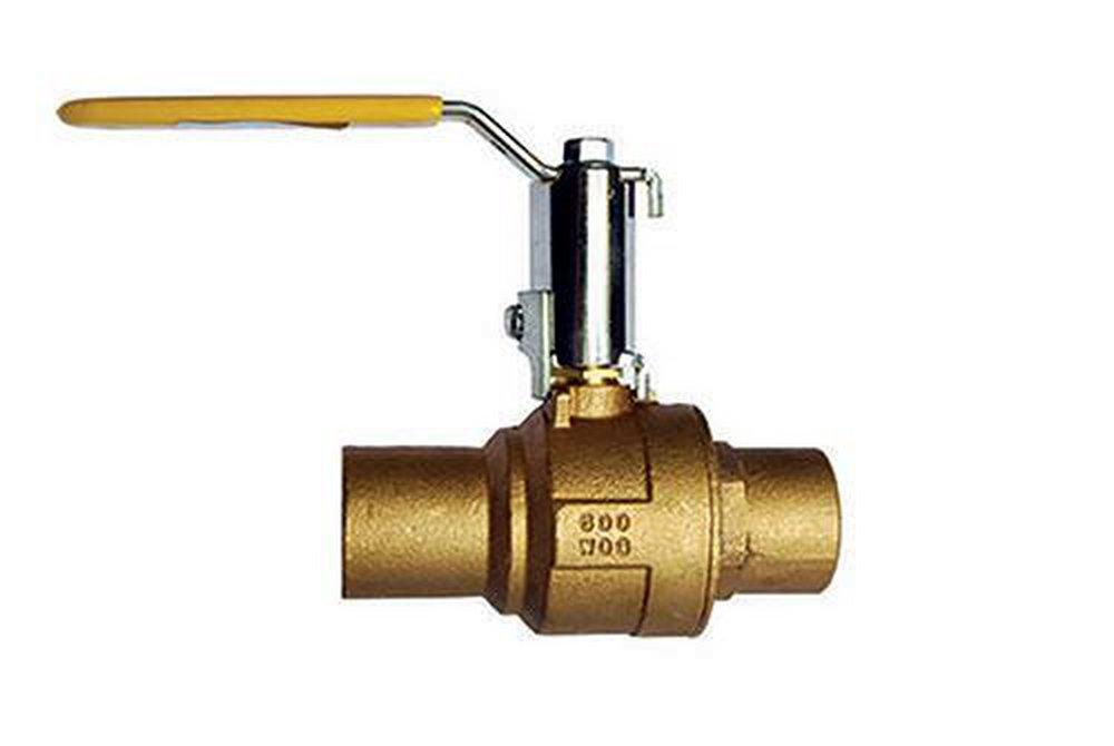 Milwaukee Valve Cast Bronze Full Port Solder 600# Ball Valve 