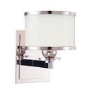 1-Light Bath and Vanity Light in Polished Nickel