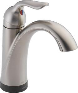 Single Handle Centerset Bathroom Sink Faucet with Touchless Technology in Brilliance&reg; Stainless